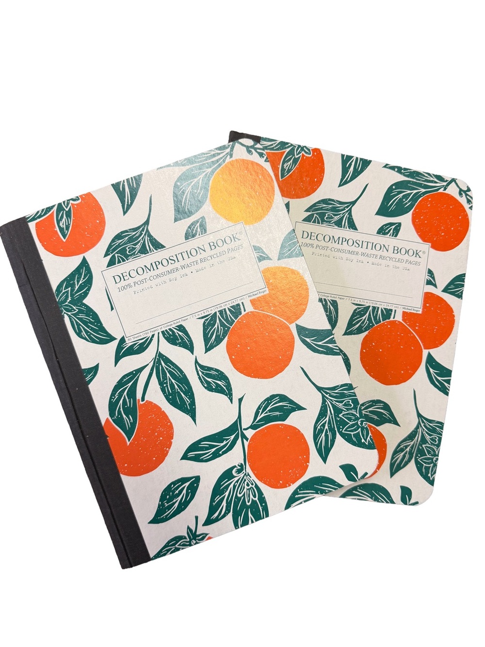 Citrus decomposition Notebooks - Set of 2
